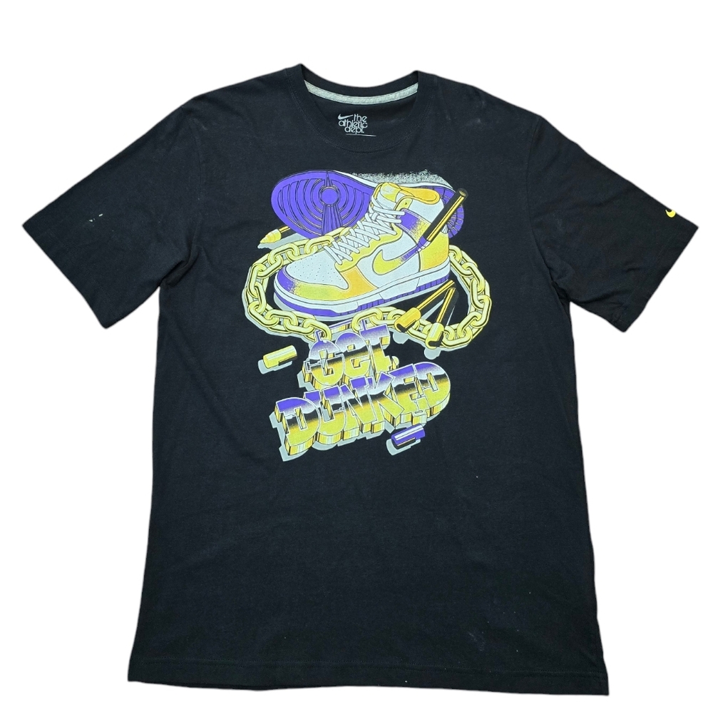 Nike The Athletic Dept Get Dunked Size XL Black T-Shirt